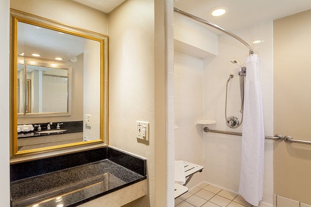 accessible hotel with roll in shower in concord walnut creek