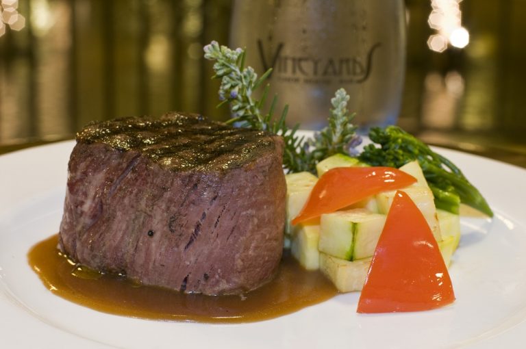 Filet Mignon Steak with Vegetables